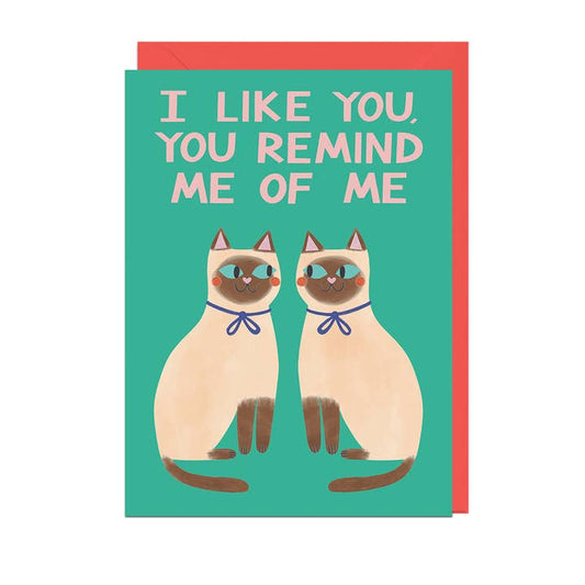 Kaart I Like You, You Remind Me Of Me