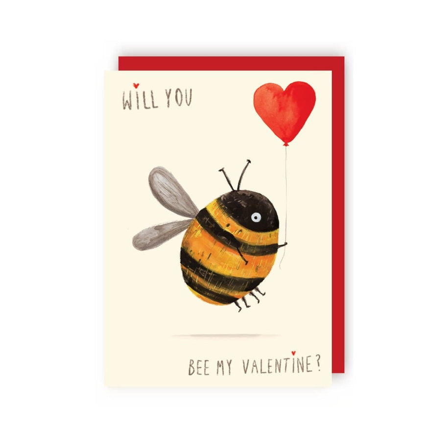 Kaart Will You Bee My Valentine?