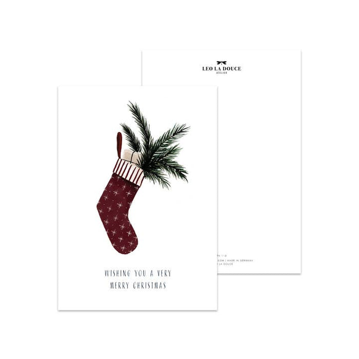 Map Christmas Sock