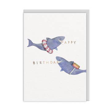 Kaart Sharks Birthday