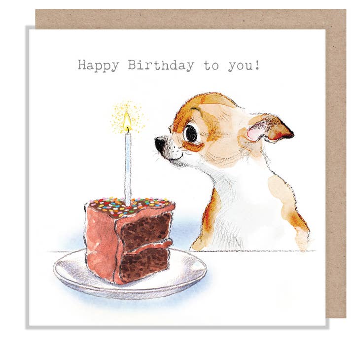 Kaart Happy Birthday Chihuahua