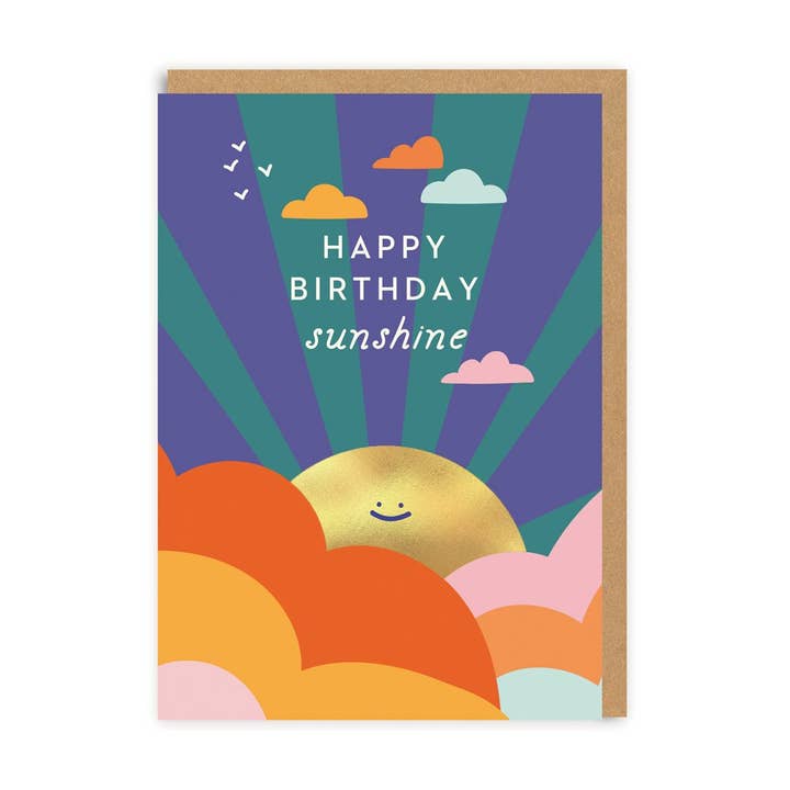 Kaart Happy Birthday Sunshine