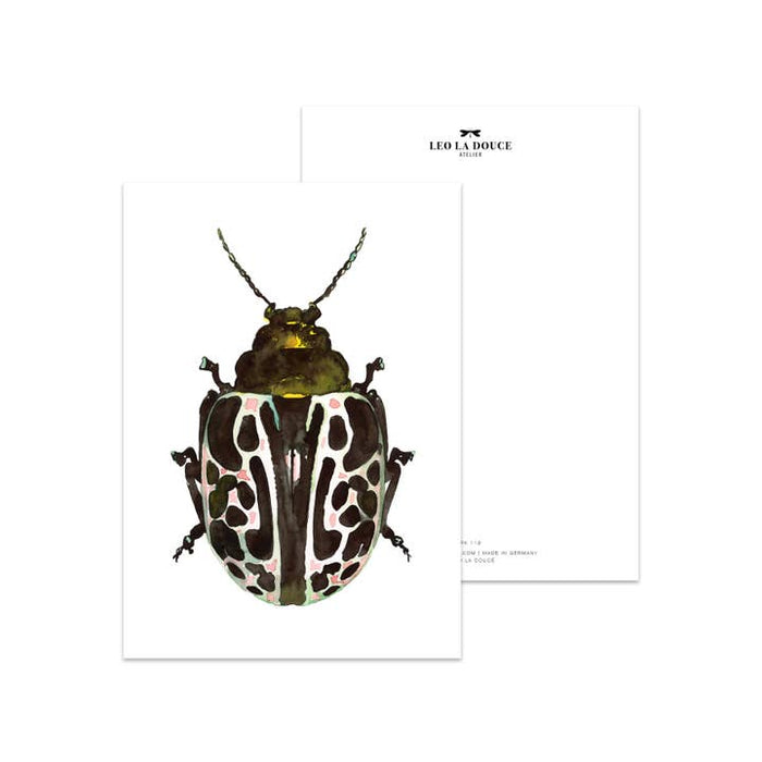 Card Green Beetle | An envelope