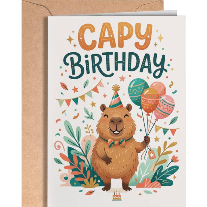 Kaart Capy Birthday
