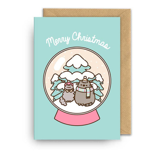 Kaart Snow Globe | Pusheen