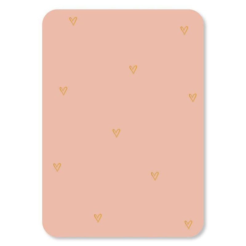 Kaart Hartjes Goudfolie