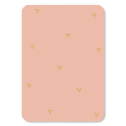 Kaart Hartjes Goudfolie