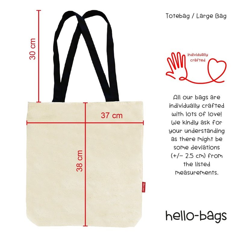 Boodschappentas Soft Heart Strong Character | Naturel