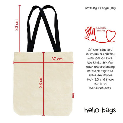 Boodschappentas Soft Heart Strong Character | Naturel