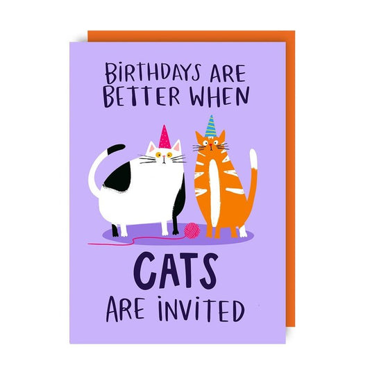Kaart Birthdays Are Better When Cats Are Invited
