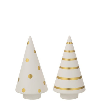 J-Line Kerstboom Keramiek Stippen