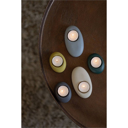 Tranquillo Kaarsenhouder Steen | Off White