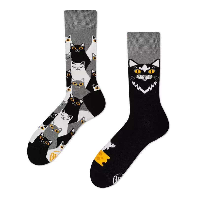 Many Mornings Sokken | Black Cat