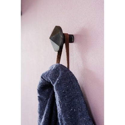 Brût Homeware Deurknop | Facet geslepen | Metaal | Zwart