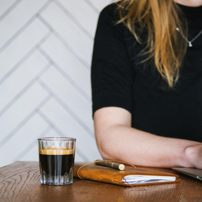 Brût | Homeware Reed Espresso Glas 7 CL Clear, set van 6