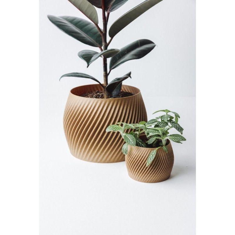 COPO Design | Bloempot Billon M | Gerecycled hout | Beige | 11cm