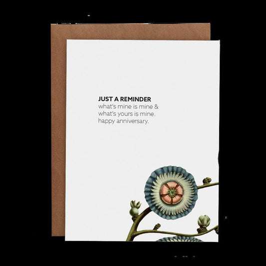 Kaart Just A Reminder
