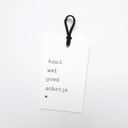 Kaart Komt wel goed schatje