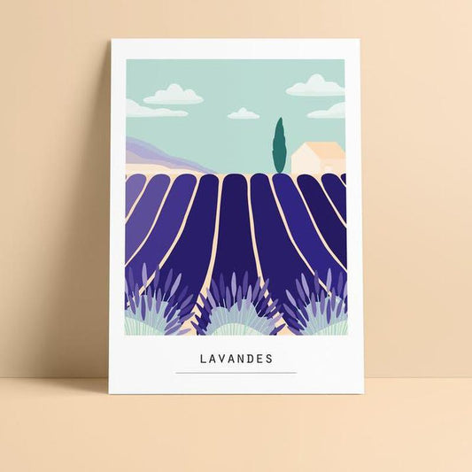 Kaart Lavandes