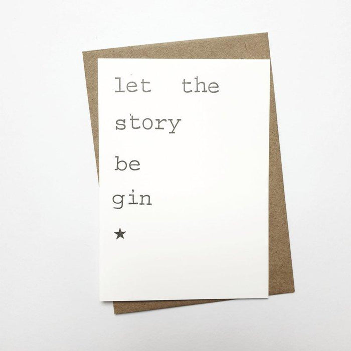 Kaart Let the story be gin Krossproducts | De online winkel voor hebbedingetjes