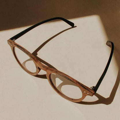 Natch Houten Blauw Licht Filter Bril | Bruin