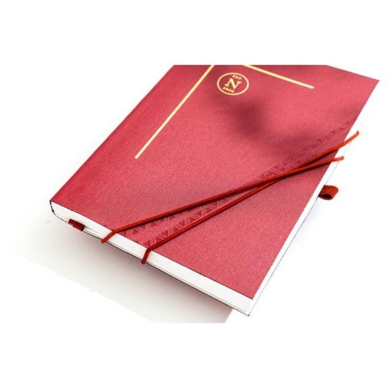 Nez Living Vegan Bio-leather Notebook Lilly | Medium | Ruby