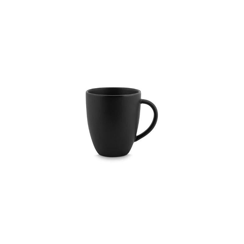Vtwonen | Mok met oor | Porselein | Mat zwart | 250 ml