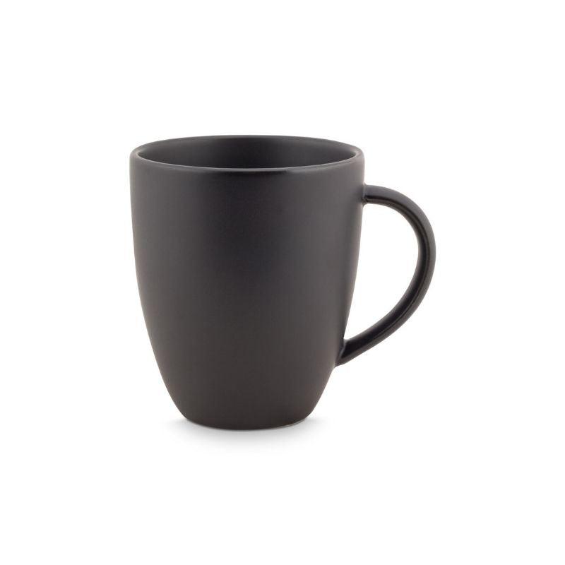 Vtwonen | Mok met oor | Porselein | Mat zwart | 250 ml